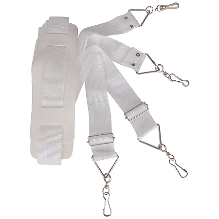 Talabarte Correia Luen 4 ganchos branco 16003BR