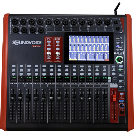Mesa de som Digital 20 canais Shift-20 Soundvoice