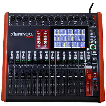 Mesa de som Digital 16 canais Shift-16 Soundvoice 3901