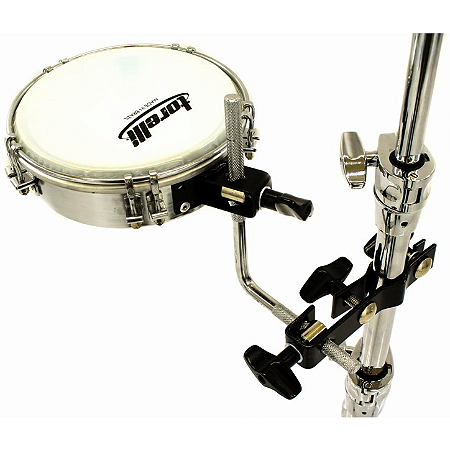 Kit Tamborim Torelli TT409 p/ bateria c/ clamp + haste completo