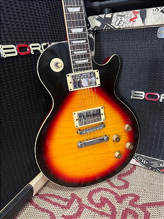 Guitarra Les Paul Phoenix Sb Braço Colado Madeira Pesada - Usado