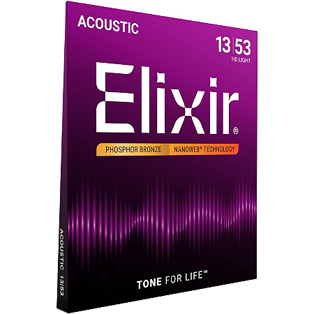 Encordoamento Elixir Violão Aço 13 Phosphor Bronze HDLT
