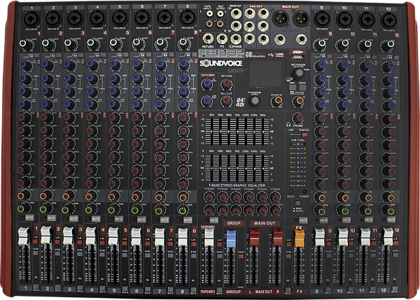 Mesa de som Soundvoice MS 12.7 Platina