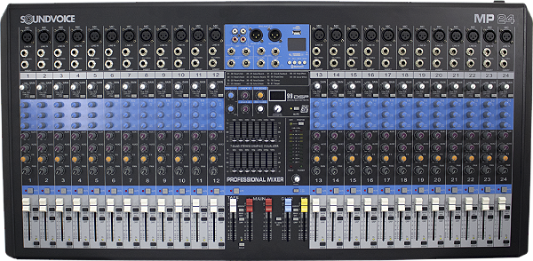 Mesa de som Profissional Soundvoice MP-24