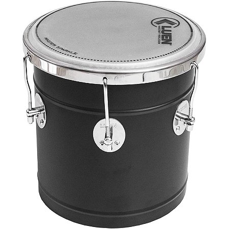 Repique De Mao Luen 30x11" Colorsteel Preto Fosco 6 Af Ferragem Cromada