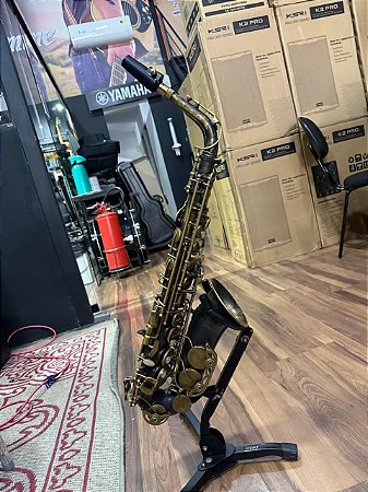 Sax Alto Dixon Super Deluxe Boquilha Everton Full Pop 7 – Usado