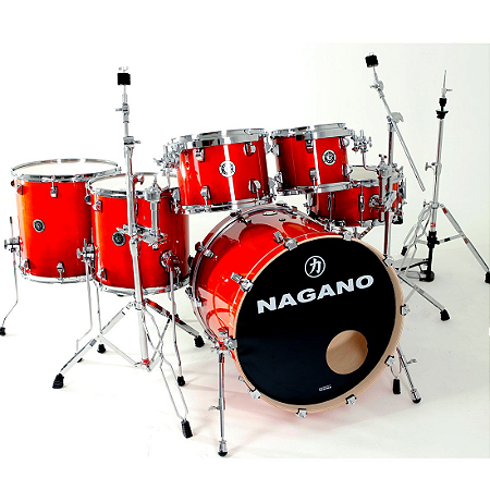 Bateria Nagano 22 Concert Full Lacquer SRD Vermelha