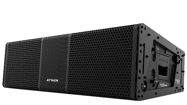 Line Array Attack Versa Red VSL208 2x8 + driver c/ Diagrama Poliéster
