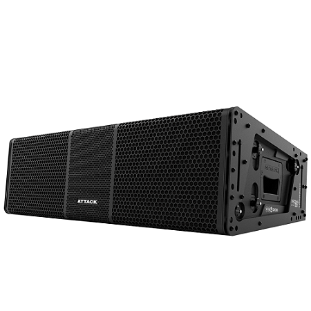 Line Array Attack Versa Red VSL208 2x8 + driver c/ Diagrama Poliéster