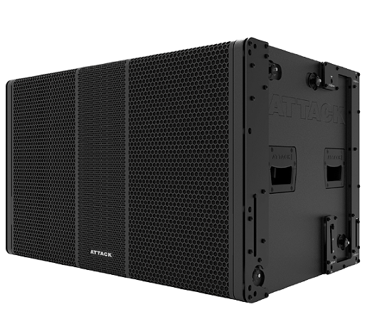 Subwoofer Amplificado Attack Red Digital VSL215 2x15 Fly