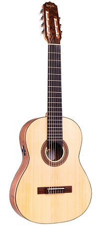 Violão Rozini RX517 Studio 7c Ativo Verniz Fosco Louro Preto Nylon Eq Re-02