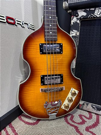Baixo Epiphone Viola 4 Cordas – Usado Estado De Novo