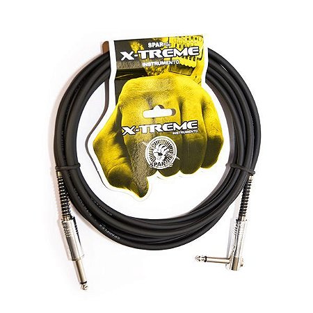 Cabo Sparflex 3 Metros P10 90º X-treme Guitarra Baixo Violao