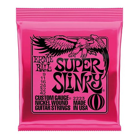 Encordoamento Ernie Ball Guitarra 09 Super Slinky P02223