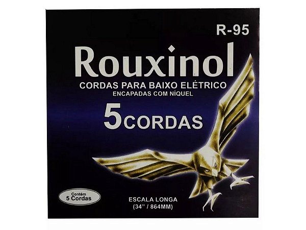 Encordoamento Contra Baixo Aço 5 Cordas Rouxinol R95 043 106