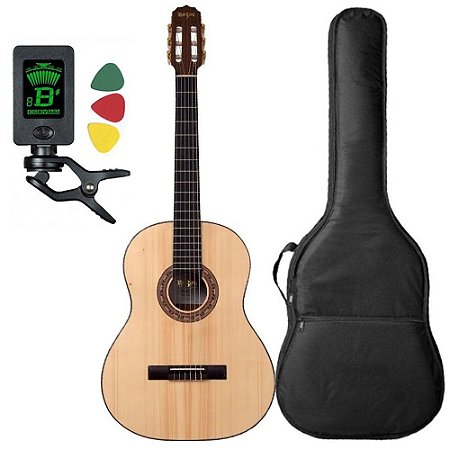 Violão Rozini Rx210 Nylon Acústico Tampo Maciço Afinador bag