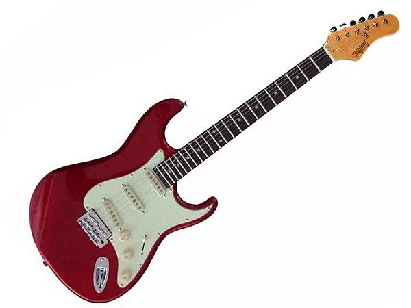 Guitarra tagima t635 Vermelho escala Escura escudo mint green