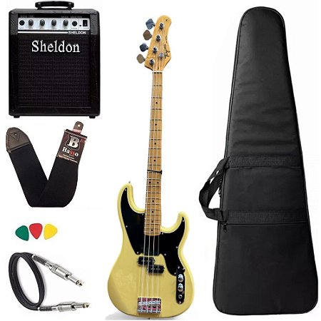 Kit Baixo Tagima TW66 Butterscotch Woodstock Cubo Sheldon