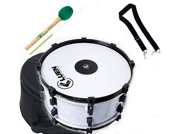 Kit Zabumba luen 20x18" Alumínio branca bag capa Alça Maçaneta Bacalhau