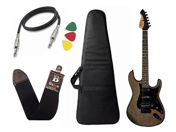 Kit Guitarra Tagima J3 Juninho Afram Capa Bag Correia