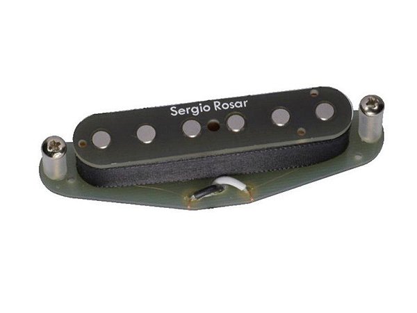 Captador telecaster sergio rosar hot 44 single alnico neck preto