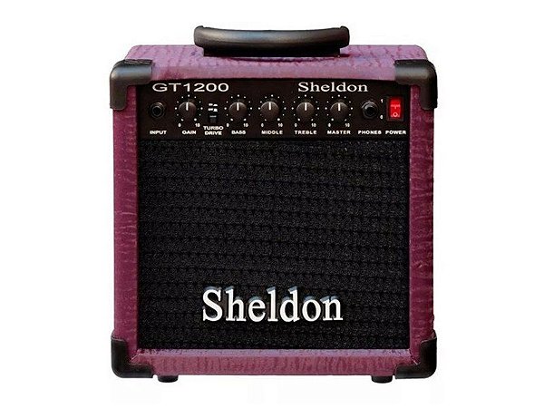 Amplificador Caixa Cubo para Guitarra Sheldon Gt1200 15w Roxo