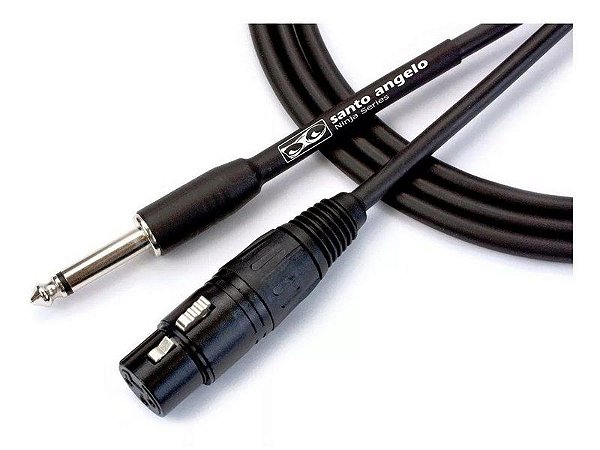 Cabo Microfone Mesa De Som Santo Angelo Ninja 4.5 Mt P10 Xlr