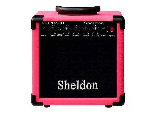 Amplificador Caixa Cubo para Guitarra Sheldon Gt1200 15w Rosa