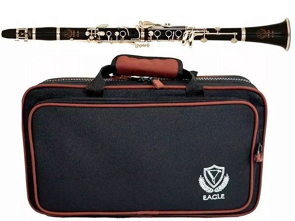 Clarinete Eagle Cl04n Sib Niquelado 17 Chaves Case Luxo