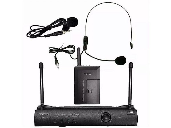 Microfone Sem Fio Headset E Lapela Tag Sound Tm559hsl tagima