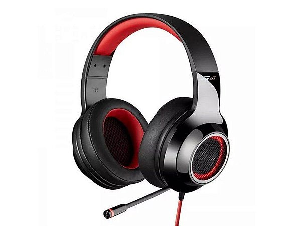 Fone Headset Gamer Edifier G4 Led vermelho Ps4 Pc Usb Vibração