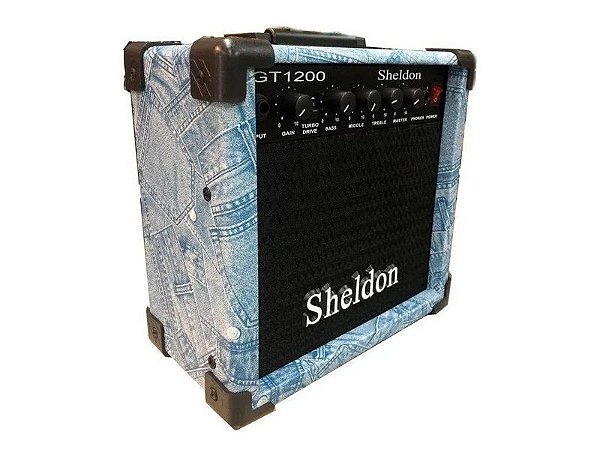 Amplificador Caixa Cubo para Guitarra Sheldon Gt1200 15w Jeans