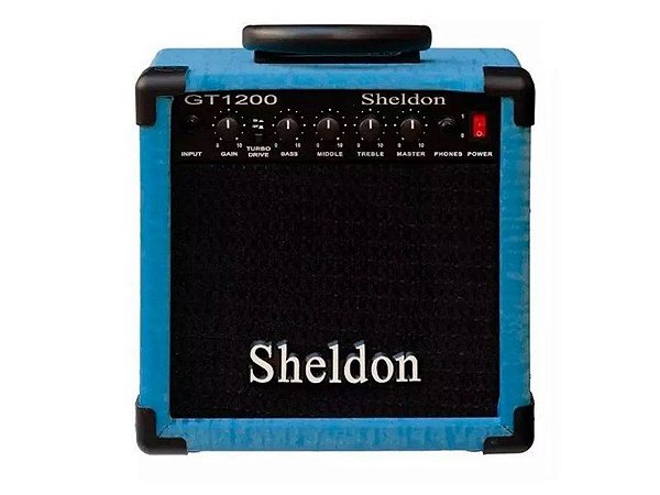 Amplificador Caixa Cubo para Guitarra Sheldon Gt1200 15w Azul