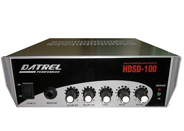 Amplificador Para Som Ambiente Datrel Hdsd - 100 Hdsd100 100w