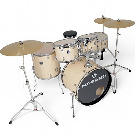 Bateria Nagano Garage Rock 22 Bumbo 22 Natural Clear