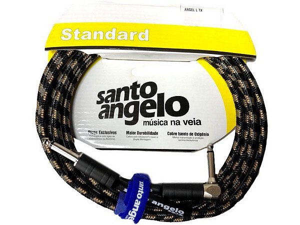 Cabo Santo Angelo Textil 3.05m P10 90l Guitarra Baixo Violão