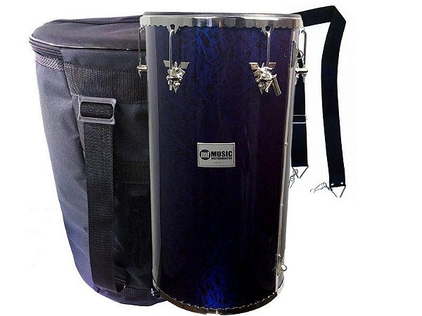 Kit tantam madeira 70 x 14 azul rajado Music capa talabarte