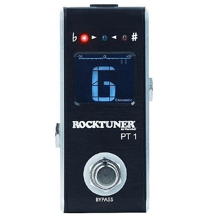 Afinador Pedal Rocktuner Rt Pt1 Pequeno Preto Guitarra Baixo