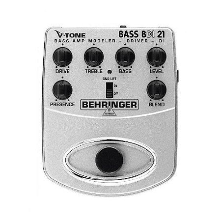 Pedal Para Contrabaixo Behringer Bdi21 Vtone Drive Modelador