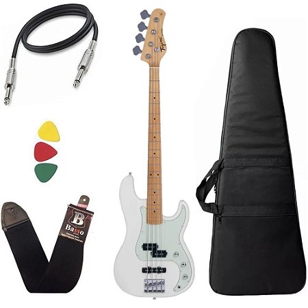 Kit Baixo Tagima Tw65 Woodstock precision Branco Capa