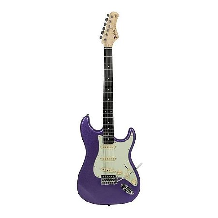 Guitarra Tagima Tg500 Roxo Woodstock Strato Metallic Purple
