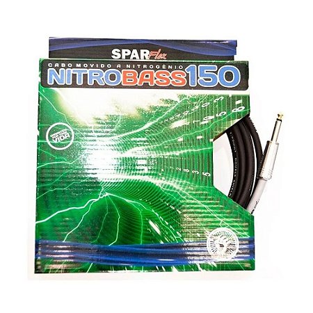 Cabo Baixo Sparflex 3 mt P10 Nitro Bass 150 Garantia Eterna