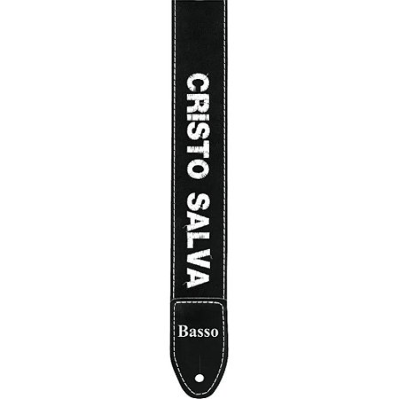 Alça Correia Basso Sf 84 Cristo Salva Guitarra Violao Baixo