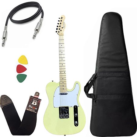 Guitarra Telecaster Strinberg Tc120s Creme Com Capa Bag Alça