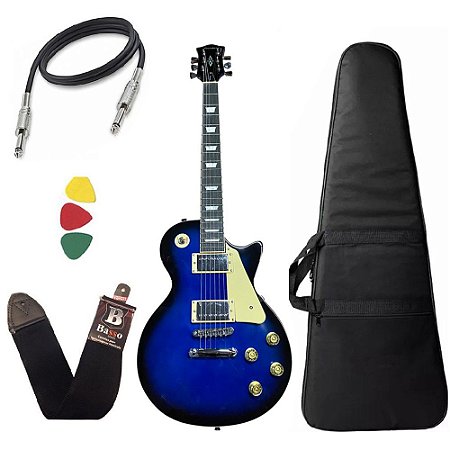Guitarra Les Paul Strinberg Lps230 Azul Blue Com Capa Bag