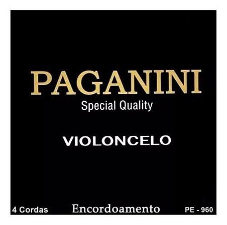 Encordoamento Paganini Completo  P/ Violoncelo Pe960