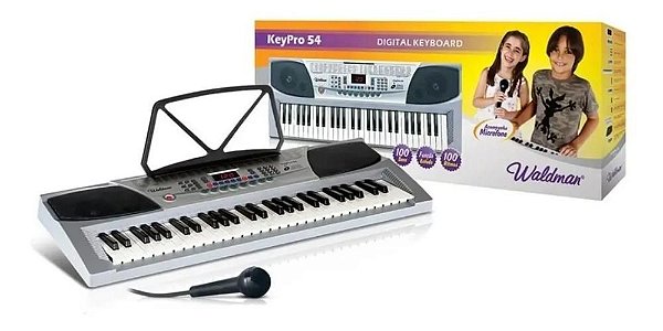 Teclado Musical Com Microfone 54 Teclas Waldman keypro54