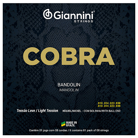 Encordoamento Giannini Cobra Bandolim Níquel Leve GESBN