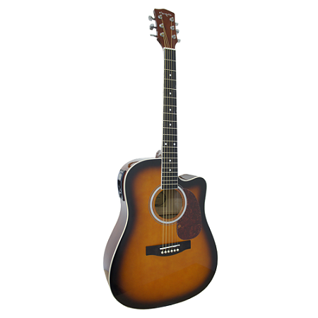 Violão Marques VA01 Aço Folk Elétrico Sunburst VA01SBEQ