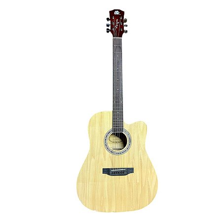 Violão Folk Marques VA01 natural Aço Elétrico c/ afinador